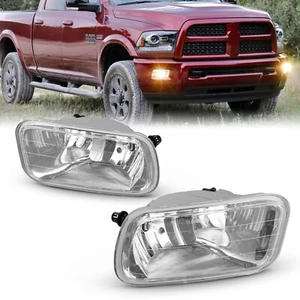 Fit 09-12 Dodge Ram 1500-3500 Clear Lens Oe Bumper Driving Fog Light Lamp Pair - Picture 1 of 9