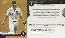 Lucas Giolito WHITE SOX 2020 TOPPS NOW ROAD TO OPENING DAY GOLD BONUS 0HIT ODB-4