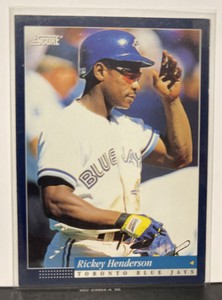 1994 Score 35 Rickey Henderson   Toronto Blue Jays  Baseball Card