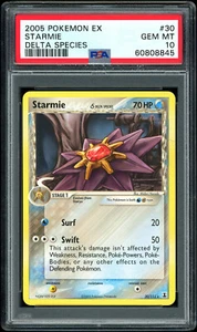 PSA 10 2005 Pokemon EX Delta Species 30 Starmie - Picture 1 of 2