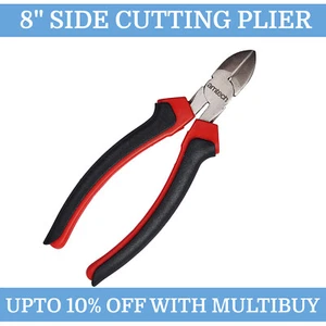 Amtech 8" Side Cutting Pliers 200mm Wire Cutters Diagonal Snips Non Slip Nippers - Picture 1 of 12