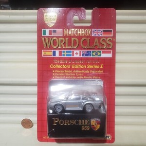 MATCHBOX 1989 Macau WORLD CLASS Series 1 Silver PORSCHE 959 Nu in Excnt BublPak