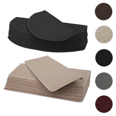 HEUTE-WOHNEN 15er-Set Stufenmatte HWC-G49, Treppenteppich Treppenschutz Treppenmatten 65x25cm