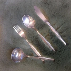 Besteck Set 19 Teile Löffel Gabel Messer je 6 Teile versilbert alt antik WMF - Bild 1 von 4
