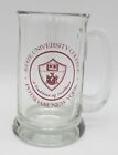 Vtg Potsdam State University College New York Clear Glass Coffee Mug Beer Stein