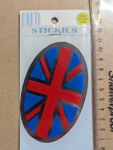 Reino Unido GB Gran Bretaña Bandera Emblema Coche Furgoneta Vinilo Parachoques Calcomanía Plateada - Imagen 1 de 3