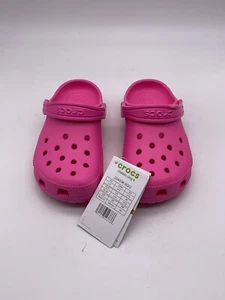 Zuecos Crocs Clásicos Juveniles Talla C 12 Nuevos Sin Caja Rosa - Imagen 1 de 8