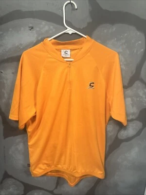 Camiseta deportiva de ciclismo Cannondale naranja para hombre manga corta 1/4 cremallera talla grande EE. UU. Foto 1 de 4