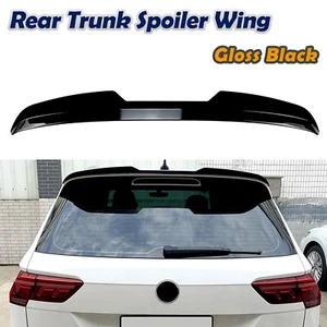 For Volkswagen Tiguan 2017-2023 2018 R-Line Rear Trunk Roof Spoiler Wing Kit BLK - Picture 1 of 11