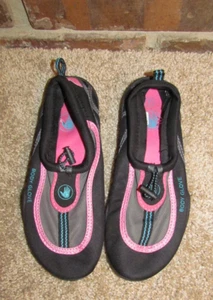 BODY GLOVE Womens RIPTIDE III WATER SHOES Black/Pink Size 7 - Picture 1 of 4