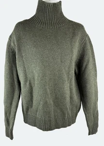 Men's Rag & Bone Gray Long Sleeve Turtleneck Wool Sweater Size M - Picture 1 of 5