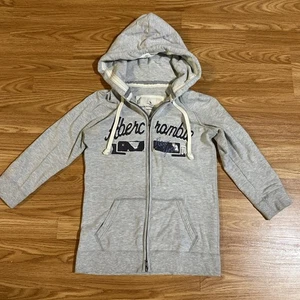 Abercrombie And Fitch Damen Reißverschluss Grau Größe L - Bild 1 von 5