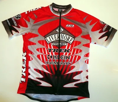 Jersey Livermore Cyclery cremallera completa Klein LeMond Trek Bontrager Louis Garneau Foto 1 de 4