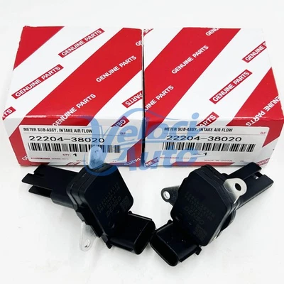 2PCS Air Flow Meter MAF Mass Sensor For 2008-16 Lexus LS600H 5.0L V8 22204-38020 Foto 1 de 4