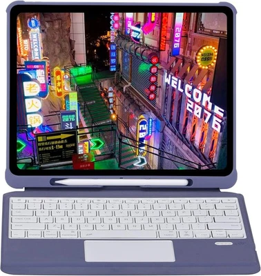 Keyboard Case for iPad Pro 12.9" 6/5/4/3 Gen, Touchpad, 7 Colour Backlit, BT - Image 1 of 4