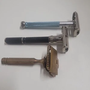 Gillette safety razors, 1 Ladies, 1 mens and 1 GEM brand vintage, very nice - Picture 1 of 10