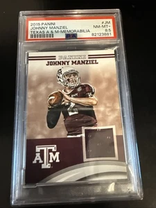 2015 Panini Johnny Manziel - Texas A&M Memorabilia- #JM-A&M - PSA 8.5 - Picture 1 of 5