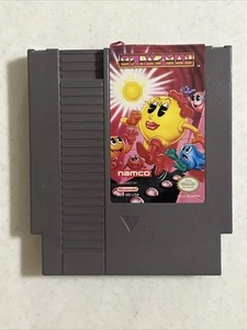 ORIGINAL Ms. Pac-Man NES Nintendo Namco NICE!! + Bonus TENGEN MS PAC-MAN - Picture 1 of 6