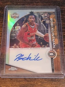 BOBI KLINTMAN 2024 TOPPS CHROME NBL RC REFRACTOR AUTO NO. A-BK - Picture 1 of 2