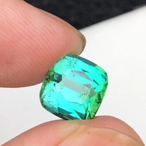 Pietra preziosa tormalina laguna blu verde taglio cuscino naturale 4,90 carati da afgano - Foto 1 di 16