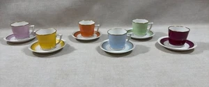 Vintage Danish Royal Copenhagen 6 Cups 6 Saucers Coffee Set - Picture 1 of 11