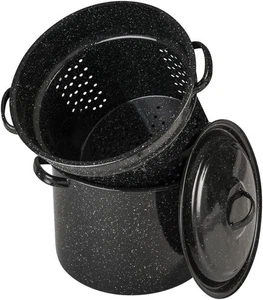Granite Ware 7.5 Qt 3 Piece Multiuse Pasta Pot Set, Strainer Pot with lid. - Bild 1 von 7
