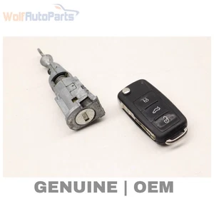 2017-2018 VW TIGUAN LIMITED - LOCK Switch / Cylinder SET W/ KEY 5N0800375DQ - Picture 1 of 5