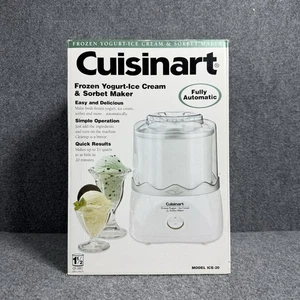 Cuisinart ICE-20 1.5-Qt Frozen Yogurt/Ice Cream/Sorbet Maker • New-in-Box - Picture 1 of 8