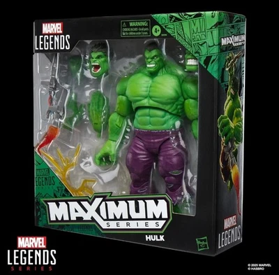 Boneco de ação Marvel Legends Maximum Series Hulk 6” novo em folha lacrado envio rápido! - Imagem 1 de 3