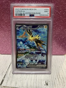 Pokemon 2023 Zapdos ex #202 Special Illustration Rare 151 PSA 9 - Picture 1 of 2