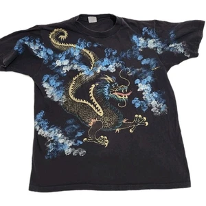 Camiseta Fantasía Dragón Asiático Años 90 De Colección L Etiqueta Abrazador Grande Puntada Única - Imagen 1 de 9