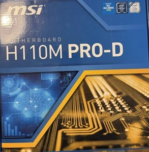 Micro-ATX MSI H110M PRO-D Board w/ Box - Picture 1 of 6