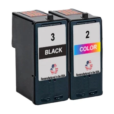 Compatible Ink Cartridge For Lexmark #3 Black/ #2 Color-USA - Image 1 of 2
