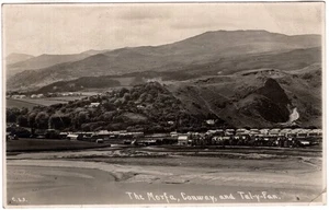 CAERNARVONSHIRE - CONWAY, THE MORFA & TAL-Y-FAN, REAL PHOTO HUTTON (?) C.43 - Picture 1 of 2