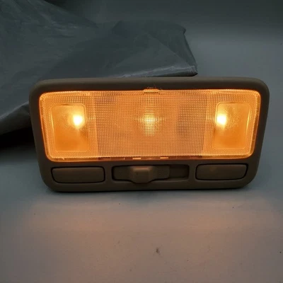 Honda Civic 2001-2005 luz domo superior OEM conjunto consola bronceada sedán 3 bombillas Foto 1 de 4