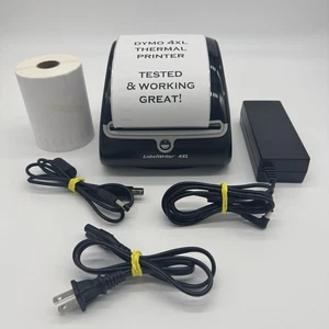 Dymo LabelWriter 4XL Thermal Label Printer 1738542 Power Cable USB Labels TESTED - Bild 1 von 20