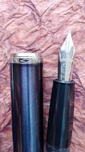 Never Inked FOUNTAIN PEN INOXCROM metal SPAIN + New Ink Cartridge - Picture 1 of 17