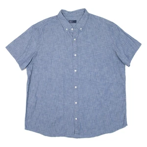 GAP Mens Plain Shirt Blue 2XL - Picture 1 of 6