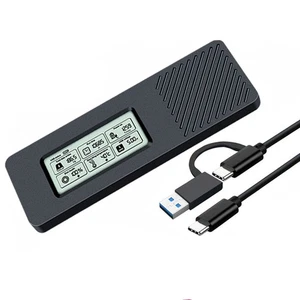 M.2-Festplattenbox NVME/NGFF SATA Dualprotokoll-SSD-Gehäuse NVME SATA auf U5601 - Afbeelding 1 van 7