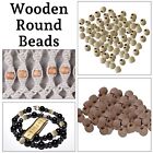 Natural Wooden Round beads Spacer Plain Balls For Jewellery making Craft Beading