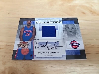 2009-10 Panini Threads Signatures /50 DaJuan Summers #29 RC Autograph Jersey $$$ - Image 1 of 2