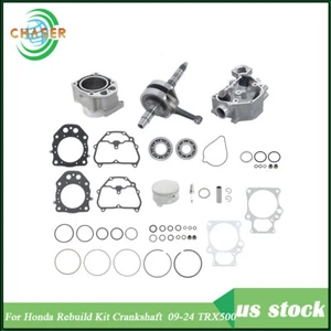 For Honda Engine Rebuild Kit Crankshaft 12200-HP7-A01 09-24 TRX500 13000-HR3-A40 - Picture 1 of 23