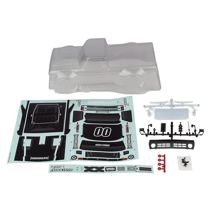 Team Associated #21589 Reflex 14RHoonitruck Body Set, clear - Image 1 of 1