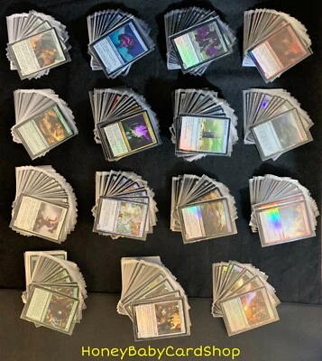 MTG Double Masters 2020 Foil Uncommon and Common Complete x 4 684 Card Playset - Image 1 of 4