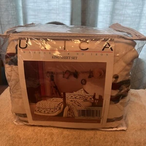 Vintage UTICA 4-TEILIGES KING Flanell Laken Set ENTENDRUCK Natur Outdoor Jagd Neu - Bild 1 von 4