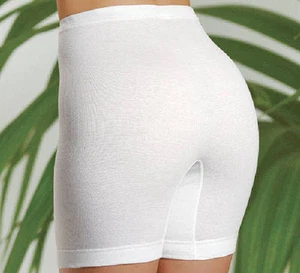 Damen Slips mit Bein Schlüpfer Langbein hoher Leib Unterhosen reine Baumwolle - Bild 1 von 3