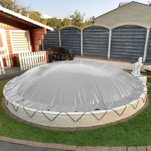 Aufblasbare Poolabdeckung Rundpool Ø 300 cm I Rund Pool 3 m I grau - Bild 1 von 5