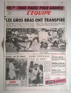 L'EQUIPE N°12.517 du 06/08/1986 - 1ère journée D1: les gros bras ont transpiré - Picture 1 of 6
