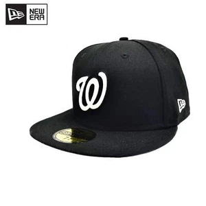 Washington Nationals New Era Black & White 59 Fifty Hat - Picture 1 of 2