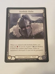 Ironhide helm monarch Unlimited edition nm Flesh And Blood tcg - Picture 1 of 2